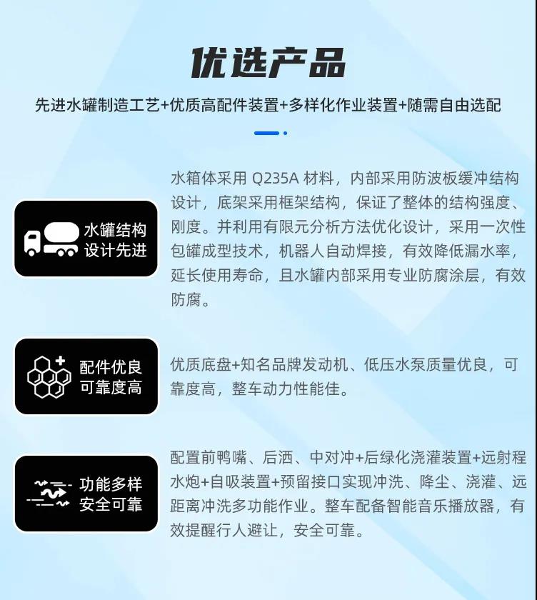 全新國(guó)六灑水車天團(tuán)來(lái)襲！帥呆了！