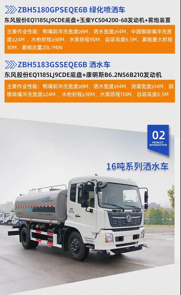 全新國(guó)六灑水車天團(tuán)來(lái)襲！帥呆了！